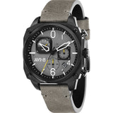 AVI-8 Hawker Hunter AV-4052 Chronograph Watch | Leather Strap color-Green/Green