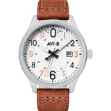AVI-8 Hawker Hurricane AV-4053 Military Analog Watch | Leather Strap color- Dark Blue/Blue