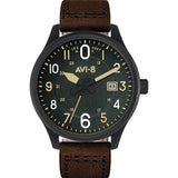 AVI-8 Hawker Hurricane AV-4053 Military Analog Watch | Leather Strap color-Cream/Cream