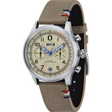AVI-8 Flyboy AV-4054 Lafayette Watch | Leather Strap Color-Green/ Dark Green