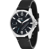 AVI-8 Hawker Harrier II AV-4055-02 Quartz Watch | Black Leather Strap