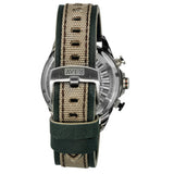 AVI-8 Hawker Harrier II AV-4056 Retrograde Chronograph Watch | Leather Strap Color-Green