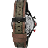 AVI-8 Hawker Harrier II AV-4056 Retrograde Chronograph Watch | Leather Strap Color-Green