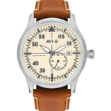 AVI-8 Flyboyn AV-4059 Centerary 1940s Watch | Leather Strap Color-Black/ Brown