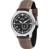 AVI-8 Flyboyn AV-4059 Centerary 1940s Watch | Leather Strap Color-Black/ Brown