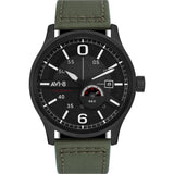 AVI-8 Flyboyn AV-4061 Centerary 1980s Watch | Codura Strap Color- Black/ Green
