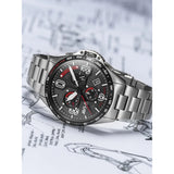 AVI-8 P-51 Mustang 4077-11 Watch | Black/Stainless