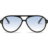 Velvet Eyewear Ava Black Sunglasses | Blue Flash V015BK06
