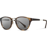 Shwood Ainsworth Acetate Sunglasses | Bourbon & Matte Silver / Grey Polarized WAAB3GP