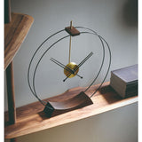 Nomon Aire G Table Clock | Fiberglass/Ash Wood/Brass