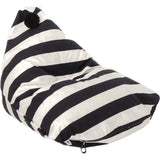 Wild Design Lab Alden Bean Bag Chair Cover | Black/White Stripes BBCAB