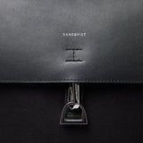 Sandqvist Alva Metal Hook Backpack - Black with Black Leather SQA1224