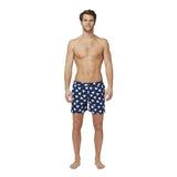Tom & Teddy Men's Angel Fish Contemporary Swim Trunk | Deep Blue