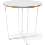 Gus* Modern Array Round End Table | White ECETARRR-wp