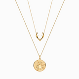 Awe Inspired Artemis Plus Antler Necklace Set | Standard Chain