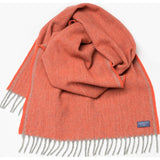 Faribault Ashby Twill Wool Scarf | Terracotta 16873 16x72