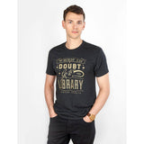 Out of Print When in Doubt T-Shirt | Vintage Black