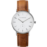 The Horse Classic Steel Watch | White Dial/Tan-B12