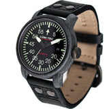 Lum-Tec B24 Carbon Watch | Leather Strap