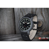 Lum-Tec B24 Carbon Watch | Leather Strap