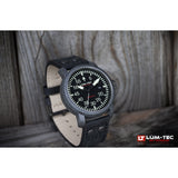 Lum-Tec B24 Carbon Watch | Leather Strap