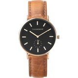 The Horse Classic Rose Gold Watch | Black/Tan - B8
