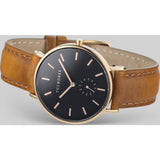 The Horse Classic Rose Gold Watch | Black/Tan - B8