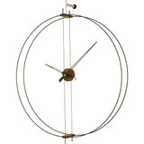 Nomon Barcelona Wall Clock | Fiberglass/Walnut/Chromed Brass