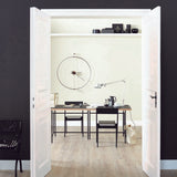 Nomon Barcelona Wall Clock | Fiberglass/Walnut/Chromed Brass