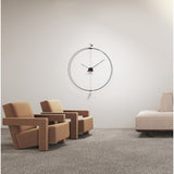 Nomon Barcelona Wall Clock | Fiberglass/Walnut/Chromed Brass