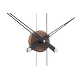 Nomon Barcelona Wall Clock | Fiberglass/Walnut/Chromed Brass