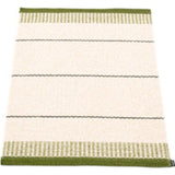 Pappelina Belle Woven Plastic Washable Rug With Double Folded Hemmed Edge