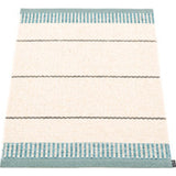 Pappelina Belle Woven Plastic Washable Rug With Double Folded Hemmed Edge