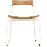 Bowery & Grand BG1121 Matte White Chair | Baker