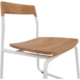 Bowery & Grand BG1121 Matte White Chair | Baker