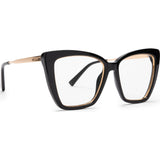 DIFF Eyewear Becky IV Blue Light Glasses | Black