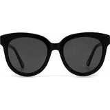 DIFF Eyewear April Sunglasses | Black + Grey Gradient Lens