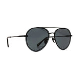 Diff Eyewear Lenox Sunglasses | Black W/ Black Tips + Grey Lens