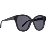 DIFF Eyewear Piper Polarized Sunglasses | Black + Dark Smoke Lens
