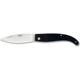 Coltellerie Berti Maremmano A Foglia Fratelli Pocket Knife | Black Lucite Handle