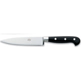 Coltellerie Berti Insieme Utility Knife w/ Magnetized Wood Block | Black Lucite Handle