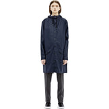 RAINS Waterproof Long Jacket | Blue 1202 XXS/XS