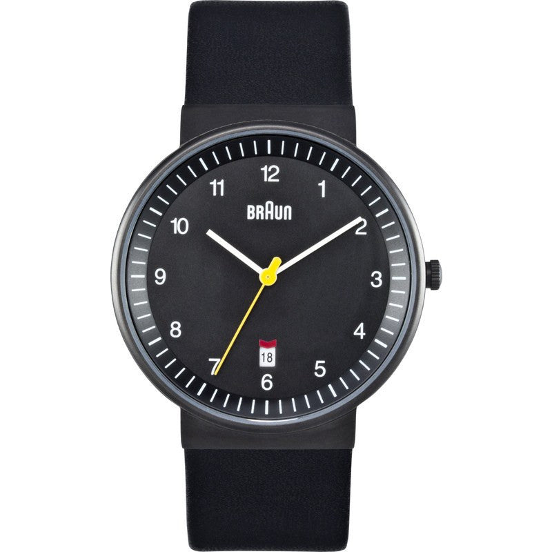Braun Black Classic Men s Watch Leather BN0032BKBKG Sportique