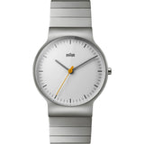 Braun 0211 White Classic Slim Analog Women's Watch | Matte Sterling Silver