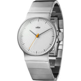 Braun 0211 White Classic Slim Analog Men's Watch | Matte Sterling Silver