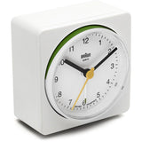 Braun Analog Square Alarm Clock | White BNC011WH