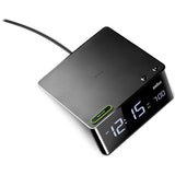 Braun Vertical Alignment LCD Alarm Clock | Black BNC016BKUS