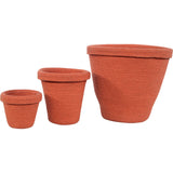 Lorena Canals Pot Basket | Terracotta, Set of 3 Sizes