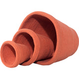 Lorena Canals Pot Basket | Terracotta, Set of 3 Sizes