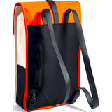 RAINS Waterproof Backpack | Sand/Orange/Blue